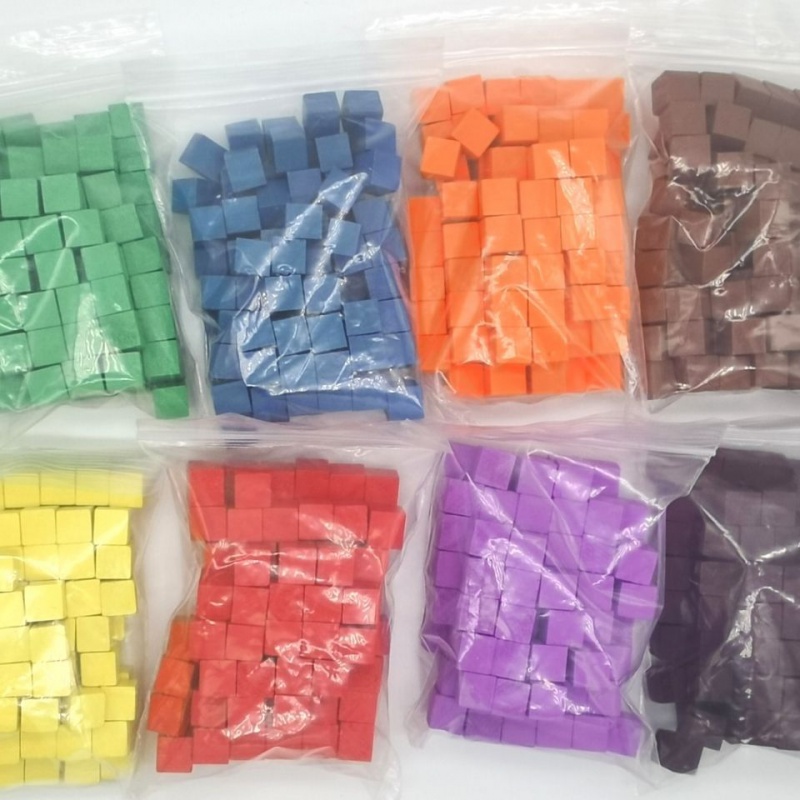Board Game Verdant - 100 pièces/lots 10mm Cubes en bois