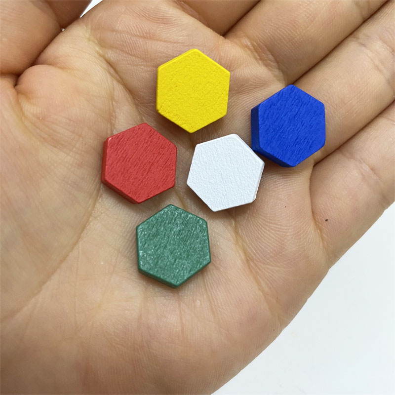 Board Game Verdant - Marqueurs de jeu à prisme Hexagonal