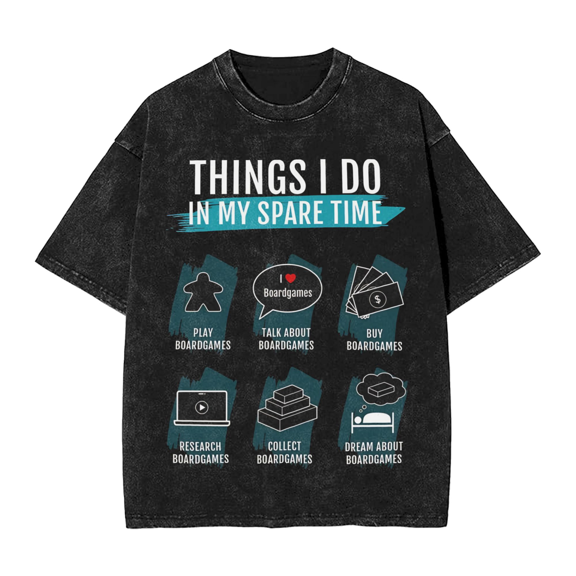 Board Game Coup - T-shirt vintage streetwear imprimé graphique «