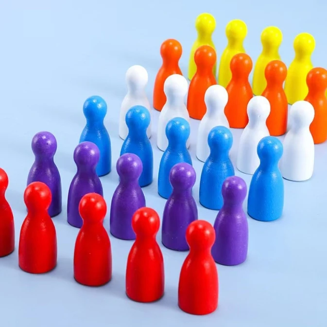 Marqueurs d'échecs en bois col - Board Game Illustration avis et prix