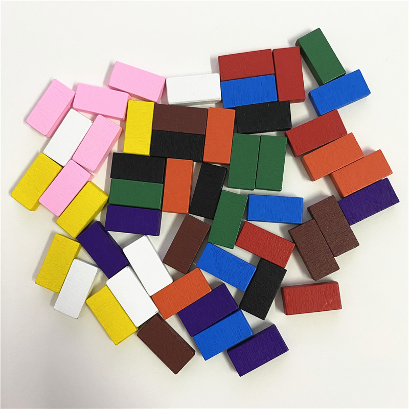 50 pcs 20*10*5mm coloré brique - Board Game Verdant avis et prix