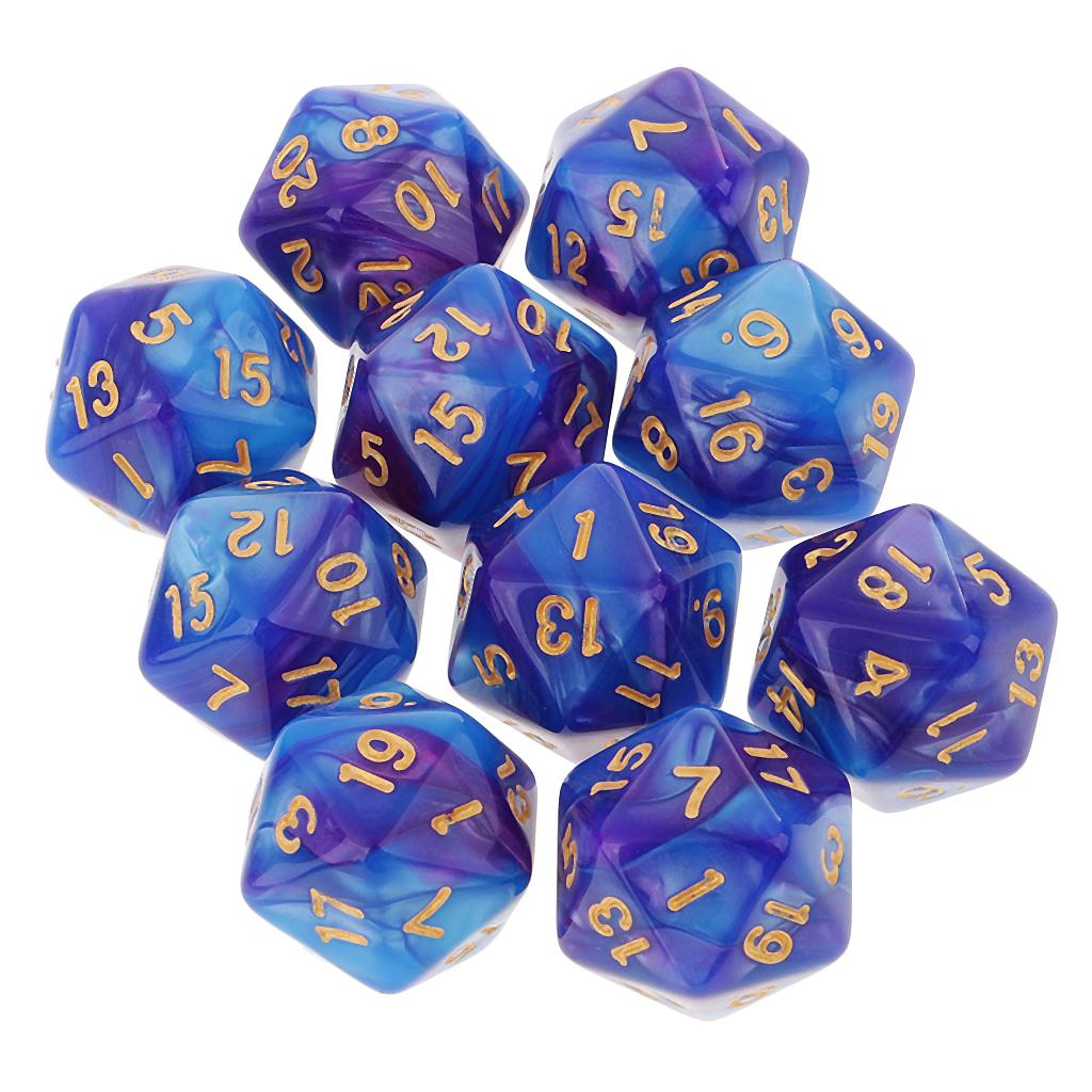 10 pièces dés polyédriques 20  - Board Game Arena avis et prix