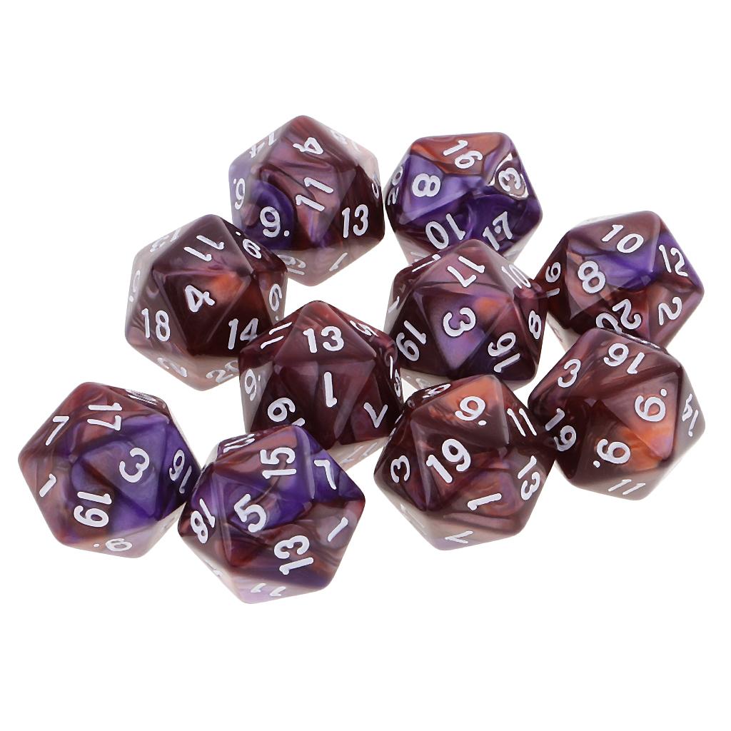 10 pièces dés polyédriques 20  - Board Game Arena avis et prix
