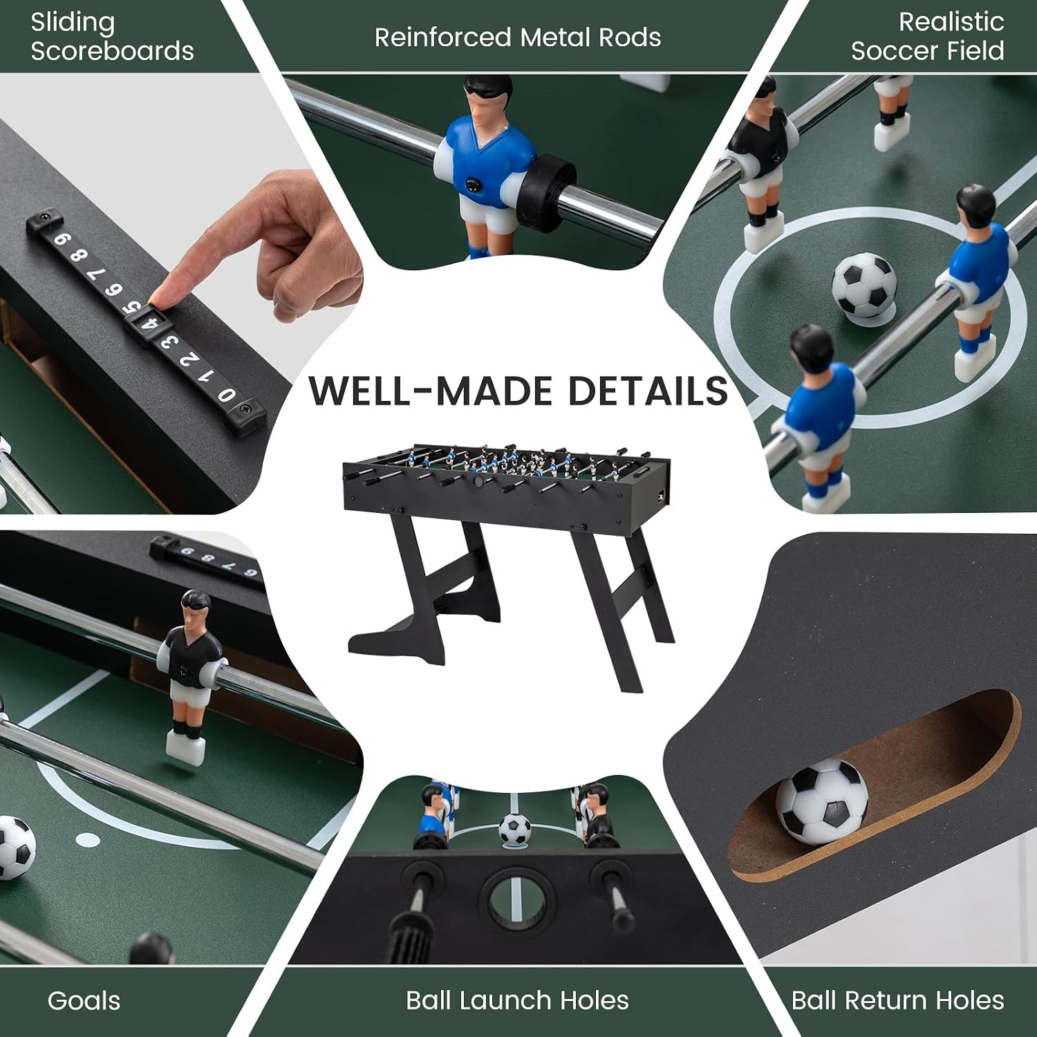 Table de baby-foot pliable ple - Board Game Fun avis et prix